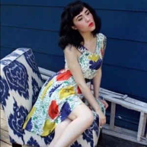 Anthropologie Girls From Savoy Size 2 Primary Bloom Dress